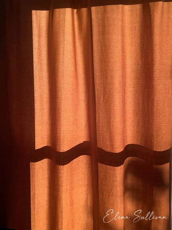 light coming through curtains