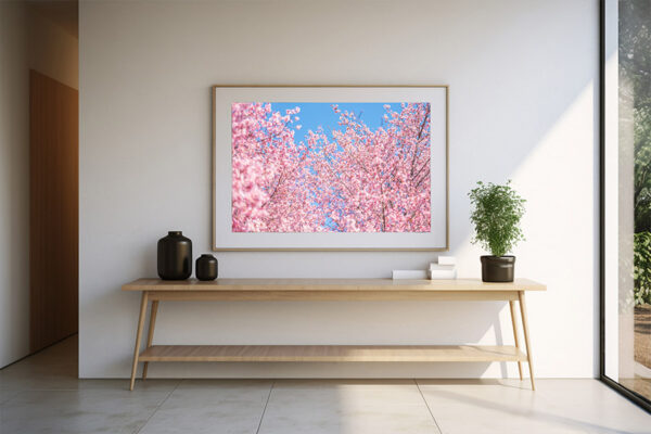 fine art photography wall art pink tree