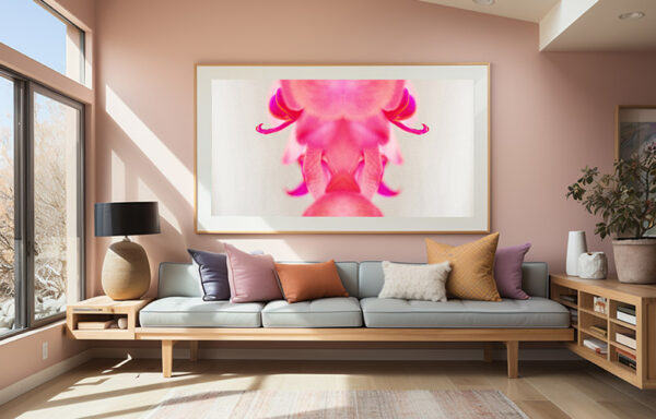 pink flower abstract photo prints