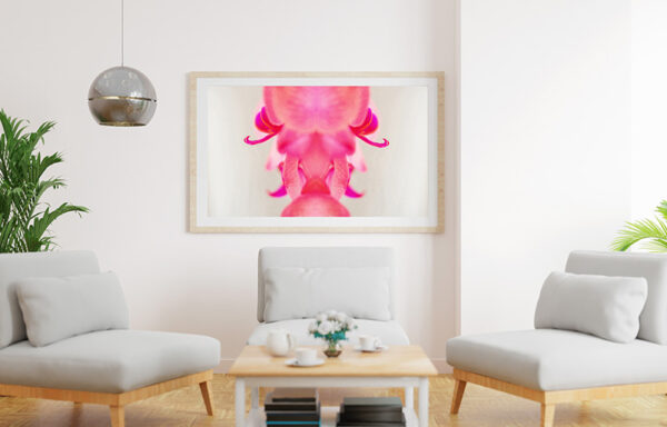 pink flower wall prints