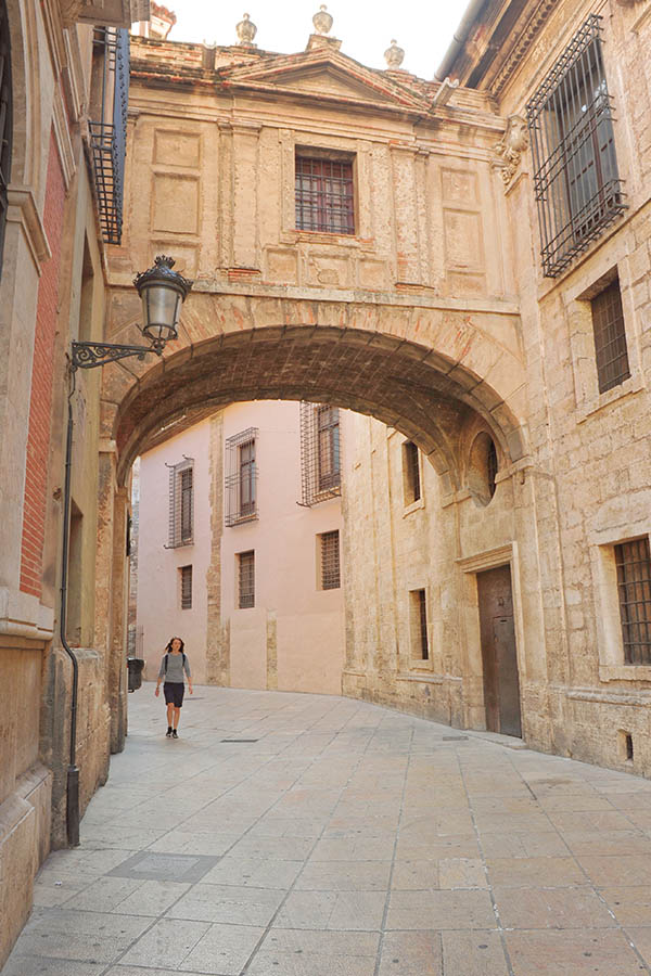 Valencia-Cathedral-Arch Barchilla-Street-At Spain