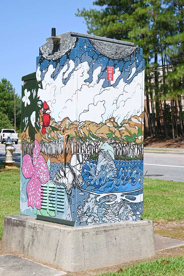 utility-box-Old Alabama-Road--Market-Blvd Brought-artist Justin-Groom