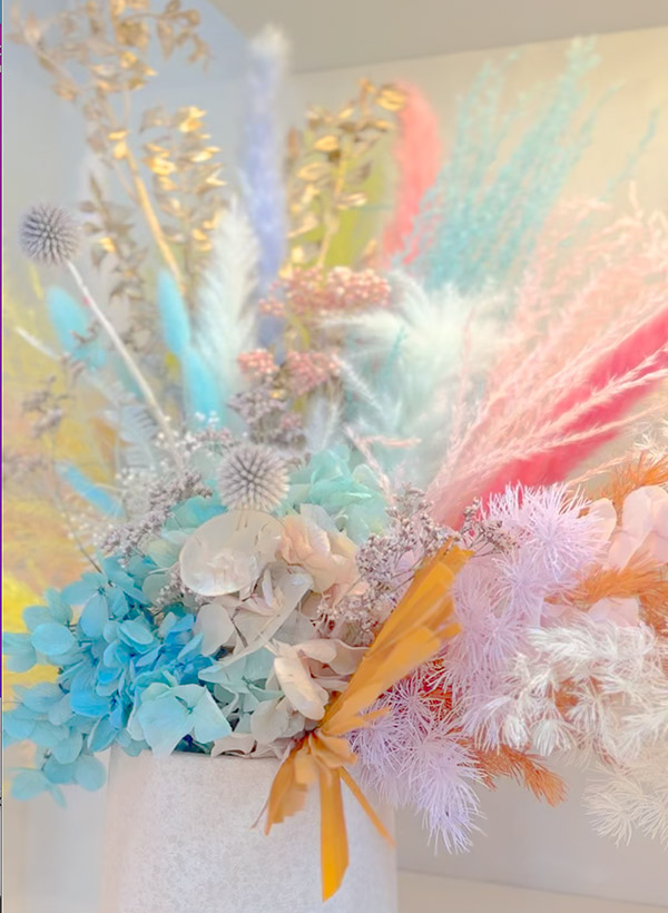 pink-blue-white-silk-dried-flower-arrangement
