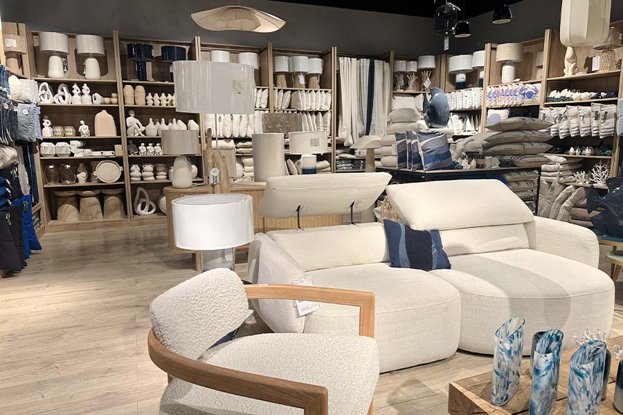 Modern-retail-furniture-showroom-coastal-decor-vases