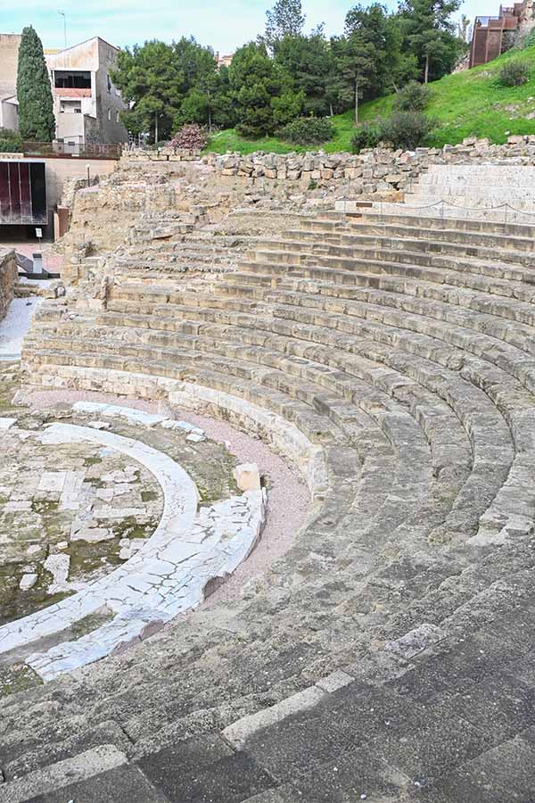 Ancient-curved-stone-amphitheater-seating